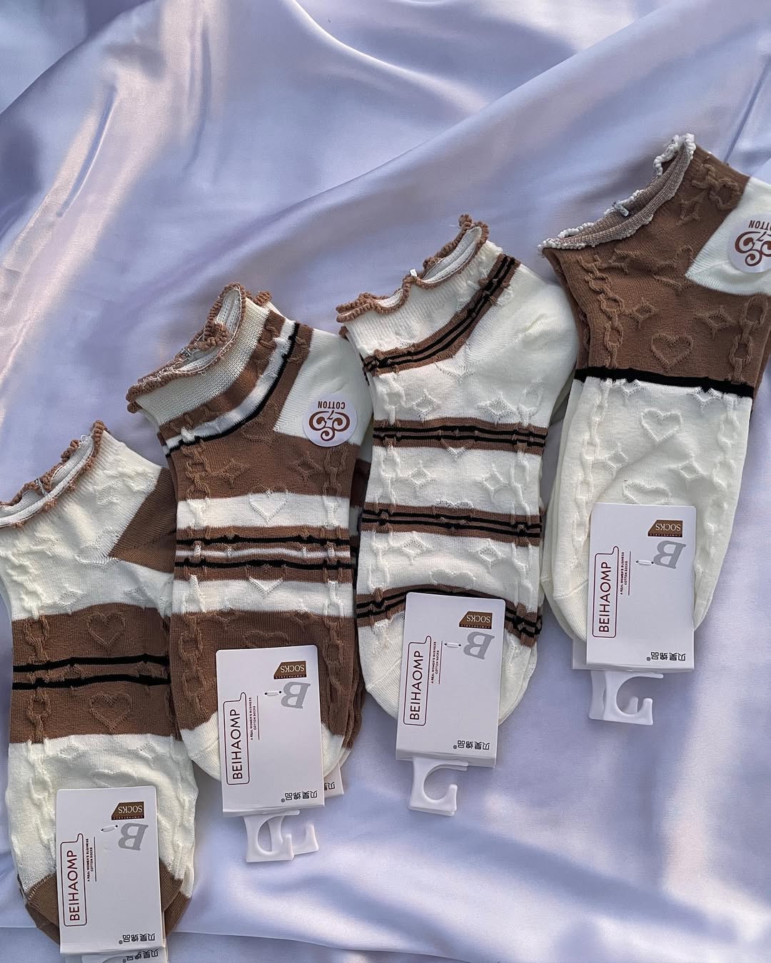 جوراب مچی برجسته زیر گلی